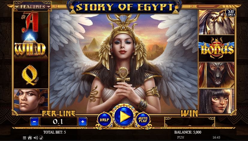 50 фриспинов за регистрацию в Чемпион казино в слоте Story of Egypt